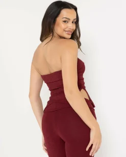 Tops*Ava And Ever Kaya Top Burgandy