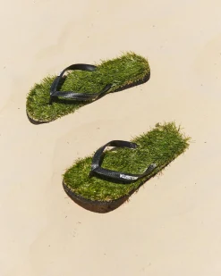 Flip Flops & Sandals*Kustom Keep On The Grass Thong Grass Green