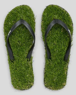 Flip Flops & Sandals*Kustom Keep On The Grass Thong Grass Green