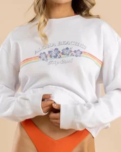 Jumpers & Hoodies*Rip Curl Keepsakes Crewneck Sweatshirt White