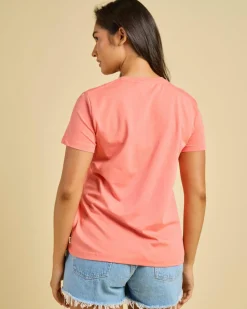 Tops*Rip Curl Keepsakes Standard T-Shirt Washed Watermelon