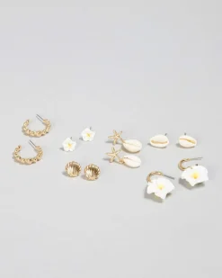 Jewelry|Jewelry*Karyn In LA Kelly Earring Pack Coconut/gold