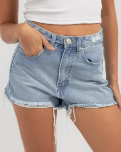 Denim|Bottoms*DESU Kelsey Denim Shorts Mid Blue
