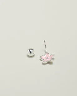 Jewelry*Karyn In LA Kelsey Frangipani Belly Ring Silver/pink