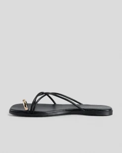 Sandals*Ava And Ever Kelsey Slide Sandals Black