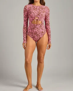 Surf|Wetsuits & Surfsuits*Roxy Kerlina Long Sleeve Surfsuit Tiramisu Kerlina Border