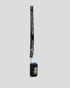 Gifts & Novelty|Bottles & Lunch Boxes*Salty Life Keystone Lanyard Stubby Cooler Black
