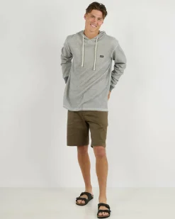 Hoodies & Sweatshirts*Billabong Keystone Pullover Knit Hoodie Oatmeal Heather