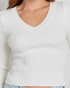 Online Khloe Long Sleeve Knit Top Women Knitwear|Jumpers & Hoodies