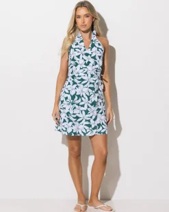 Khloe Vista Wrap Dress Women Linen Blend|Dresses