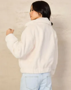 Outlet Kick On Faux Fur Jacket Women Jackets & Coats