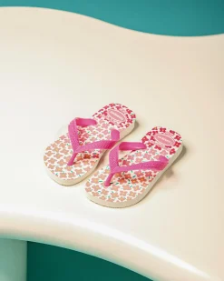 Flip Flops*Havaianas Kids' Flores Thongs White/pink Flux