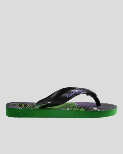 Flip Flops & Sandals*Havaianas Kids' Marvel Hulk Thongs Green