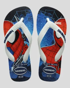 Flip Flops & Sandals*Havaianas Kids' Marvel Spiderman Thongs White/white