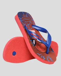 Flip Flops & Sandals*Havaianas Kids' Marvel Thongs Ruby Red