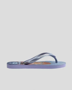 Flip Flops*Havaianas Kids' Slim Frozen Princess Thongs Lilac Breeze