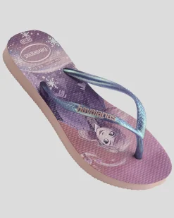 Flip Flops*Havaianas Kids' Slim Frozen Thongs Ballet Rose