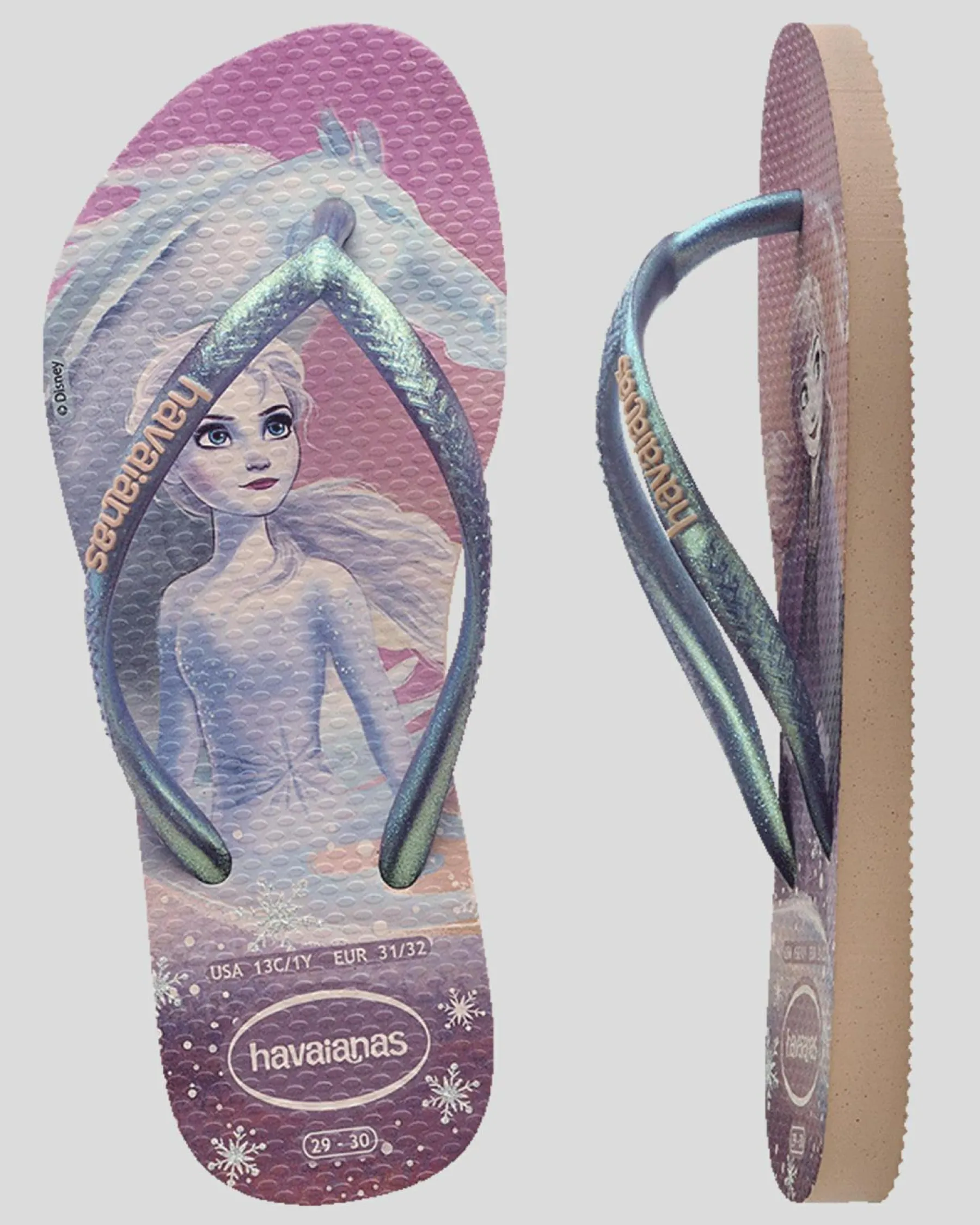 Flip Flops*Havaianas Kids' Slim Frozen Thongs Ballet Rose