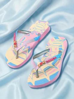 Flip Flops*Havaianas Kids' Slim Glitter Thongs Pink Glow