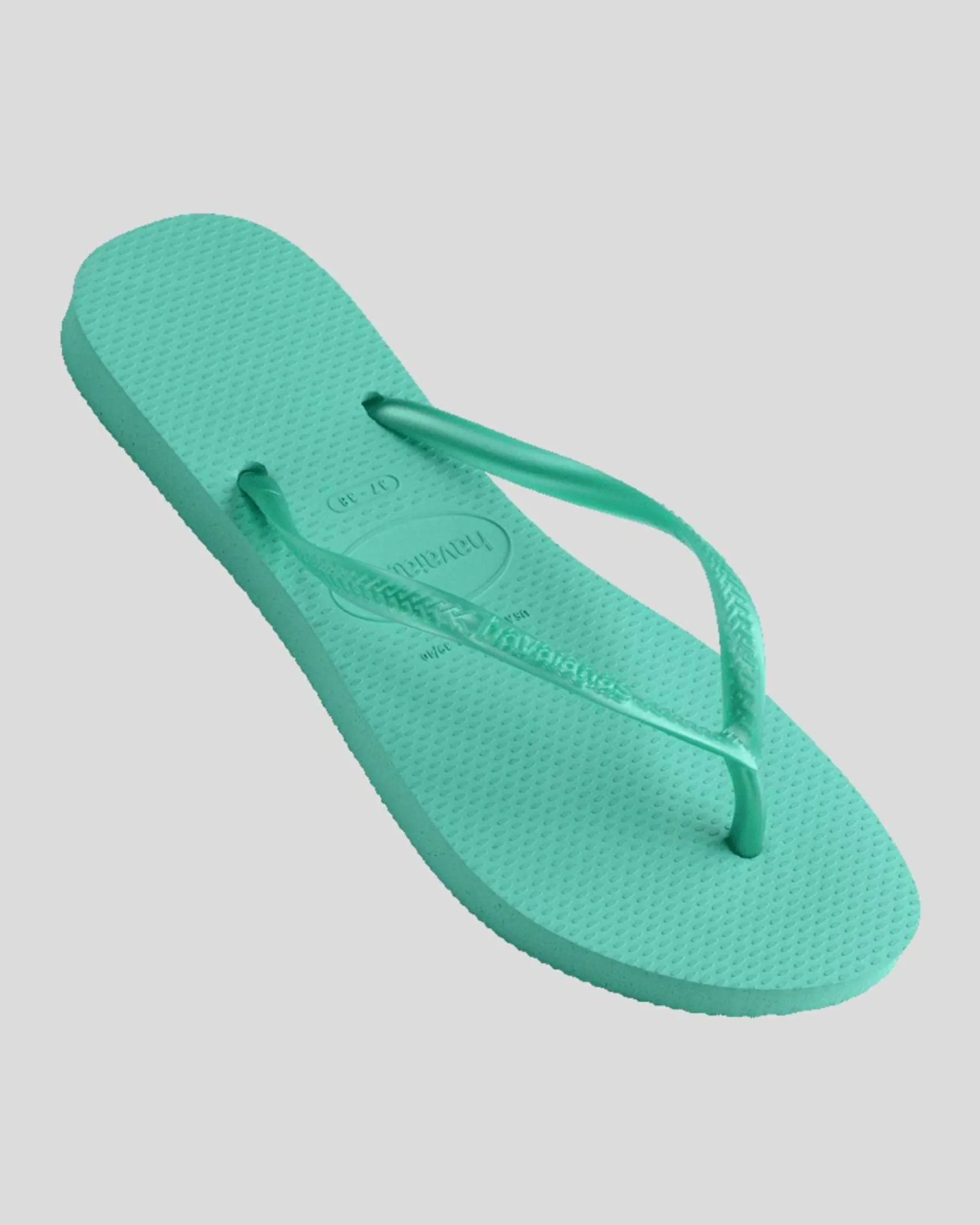Flip Flops*Havaianas Kids' Slim Metallic Thongs Virtual Green