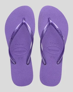Clearance Kids' Slim Metallic Thongs Kids Flip Flops