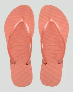Outlet Kids' Slim Metallic Thongs Kids Flip Flops