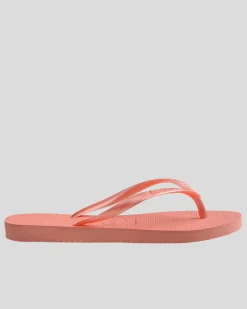 Outlet Kids' Slim Metallic Thongs Kids Flip Flops