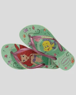 Kids' Slim Princess Ariel Thongs Kids Flip Flops