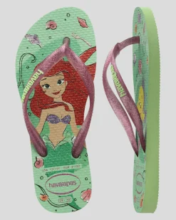 Kids' Slim Princess Ariel Thongs Kids Flip Flops