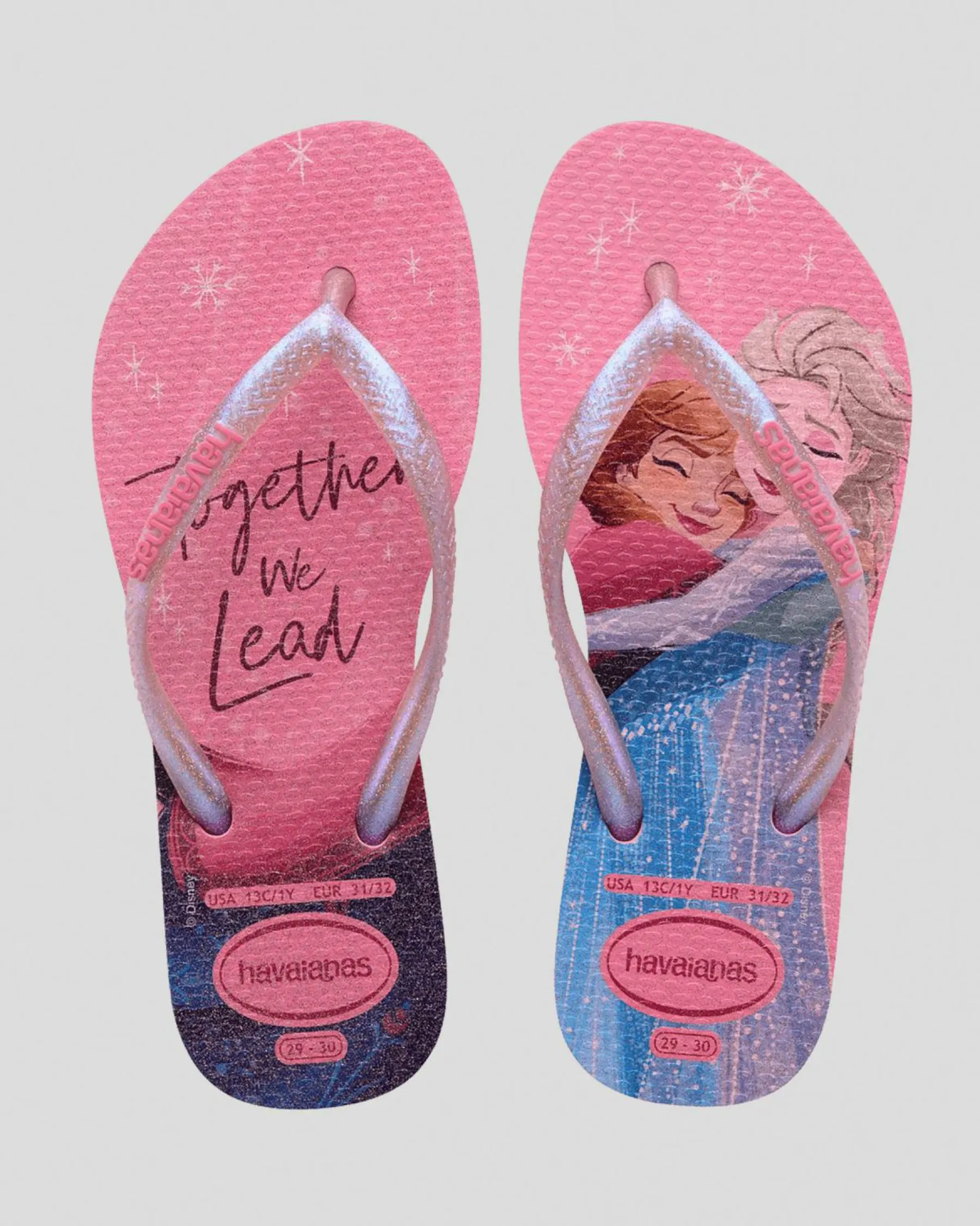 Hot Kids' Slim Princess Frozen Thongs Kids Flip Flops