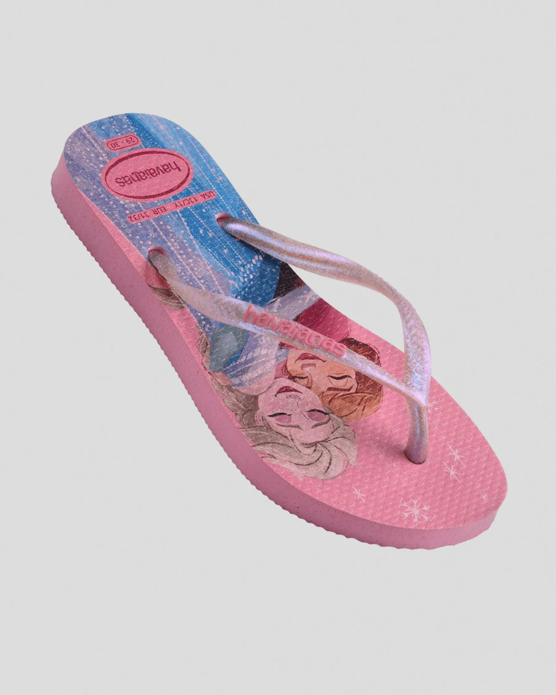 Hot Kids' Slim Princess Frozen Thongs Kids Flip Flops