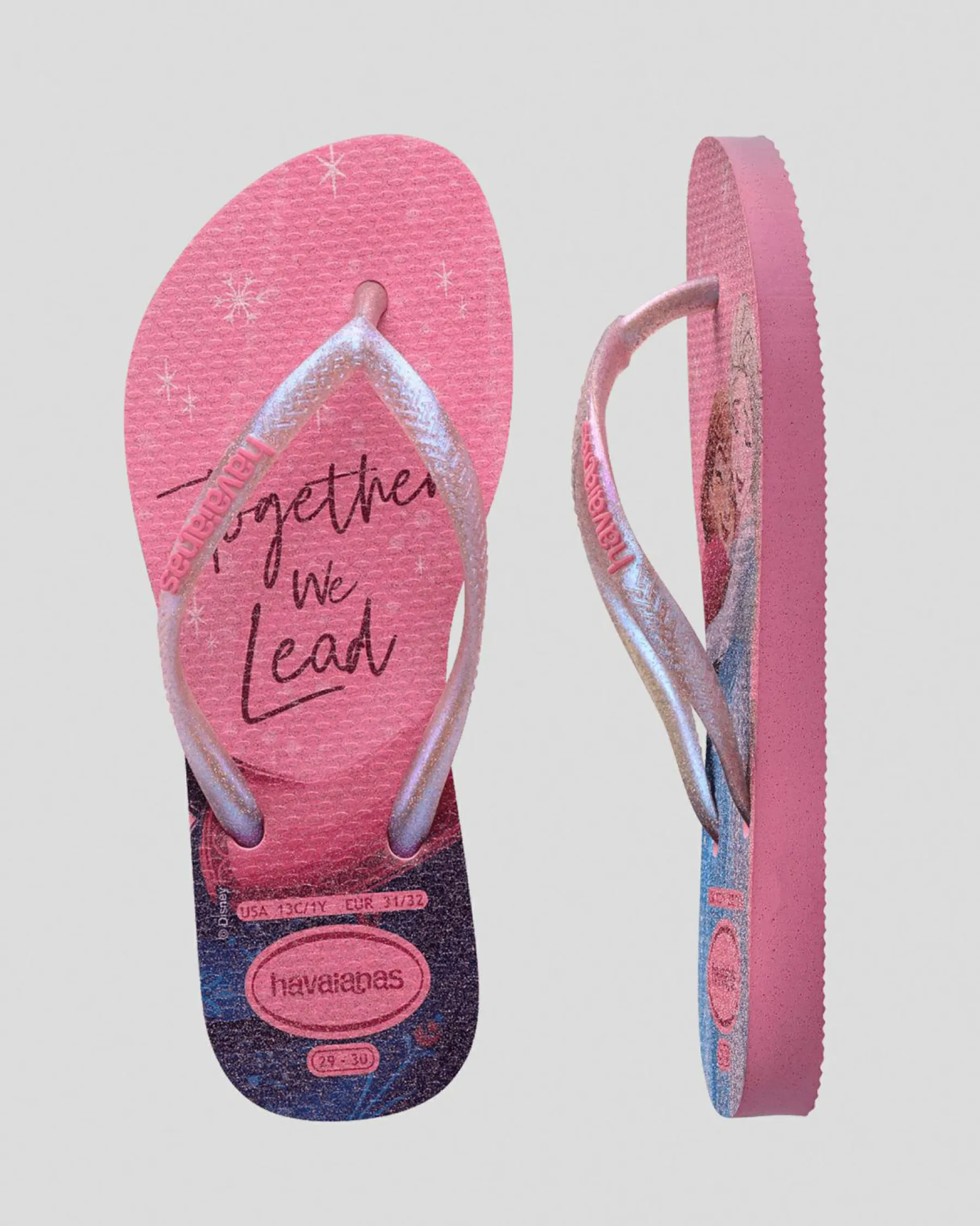 Hot Kids' Slim Princess Frozen Thongs Kids Flip Flops