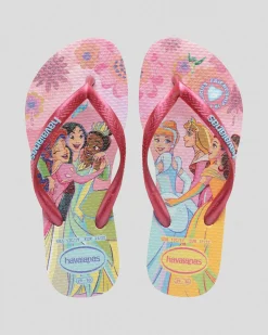 Clearance Kids' Slim Princess Thongs Kids Flip Flops