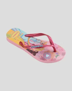 Clearance Kids' Slim Princess Thongs Kids Flip Flops