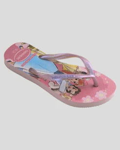 Clearance Kids' Slim Princess Thongs Kids Flip Flops