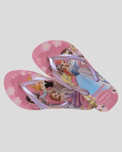 Clearance Kids' Slim Princess Thongs Kids Flip Flops