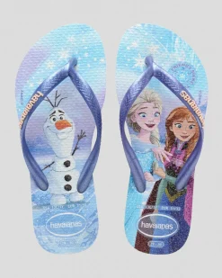 Flip Flops*Havaianas Kids' Slim Thongs Purple Fantasy