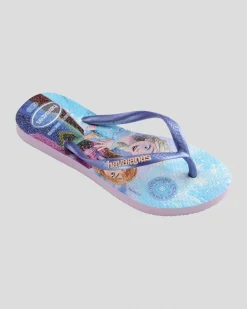 Flip Flops*Havaianas Kids' Slim Thongs Purple Fantasy