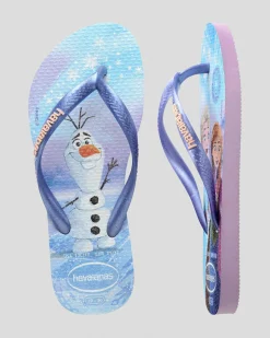 Flip Flops*Havaianas Kids' Slim Thongs Purple Fantasy