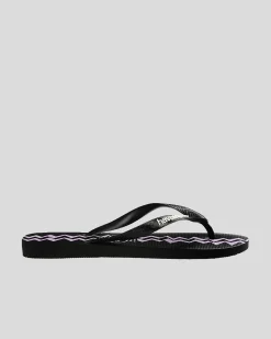 Flip Flops & Sandals*Havaianas Kids' Top Electric Thongs Black/purple
