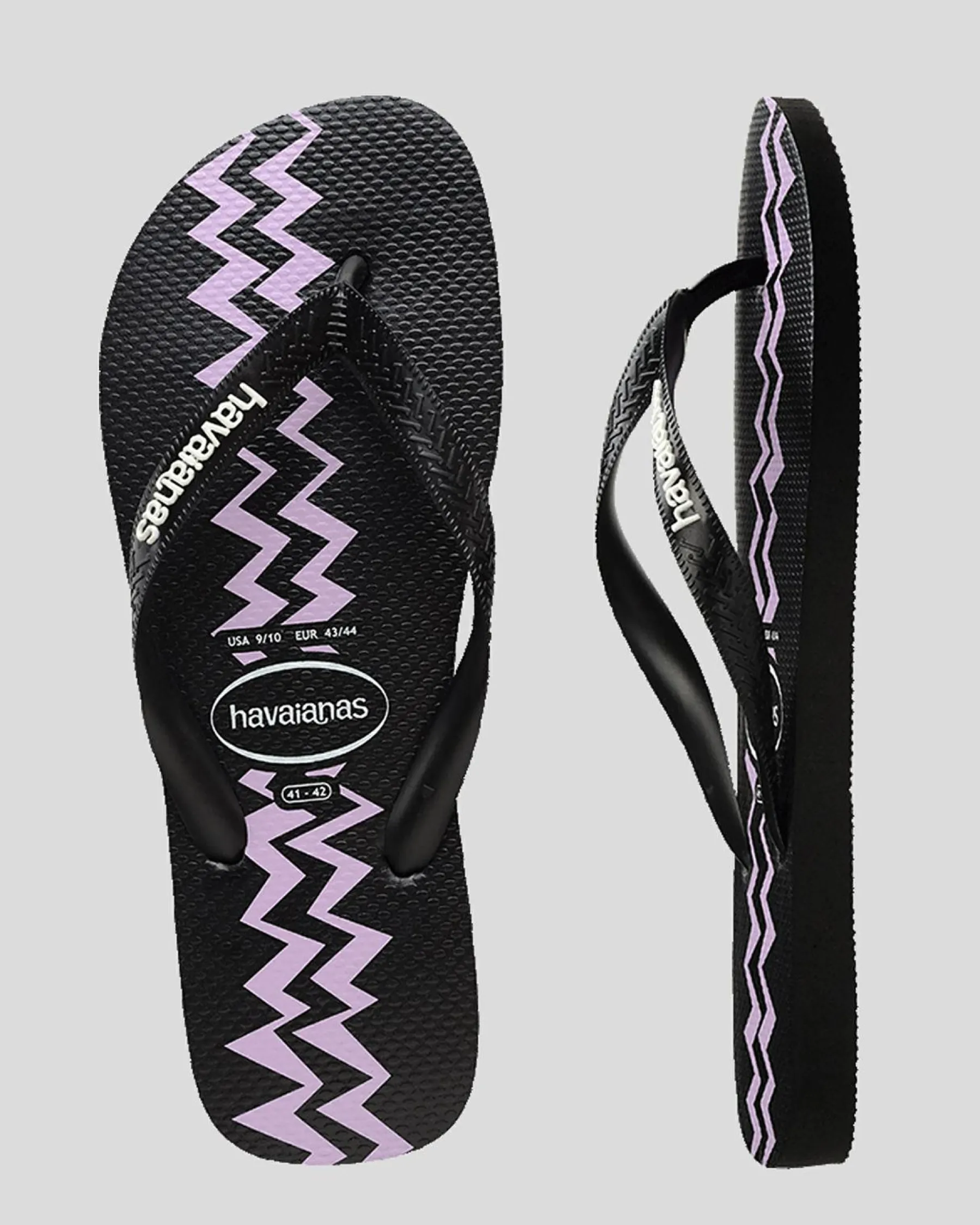 Flip Flops & Sandals*Havaianas Kids' Top Electric Thongs Black/purple