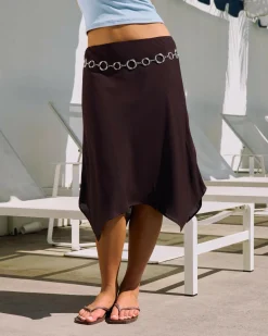 Bottoms*Mooloola Kiki Midi Skirt Espresso