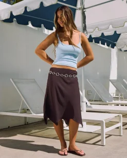 Bottoms*Mooloola Kiki Midi Skirt Espresso