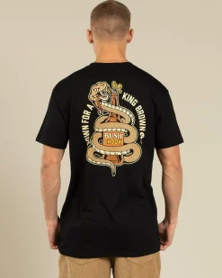 Tops & T-Shirts*Bush Chook King Brown T-Shirt Black