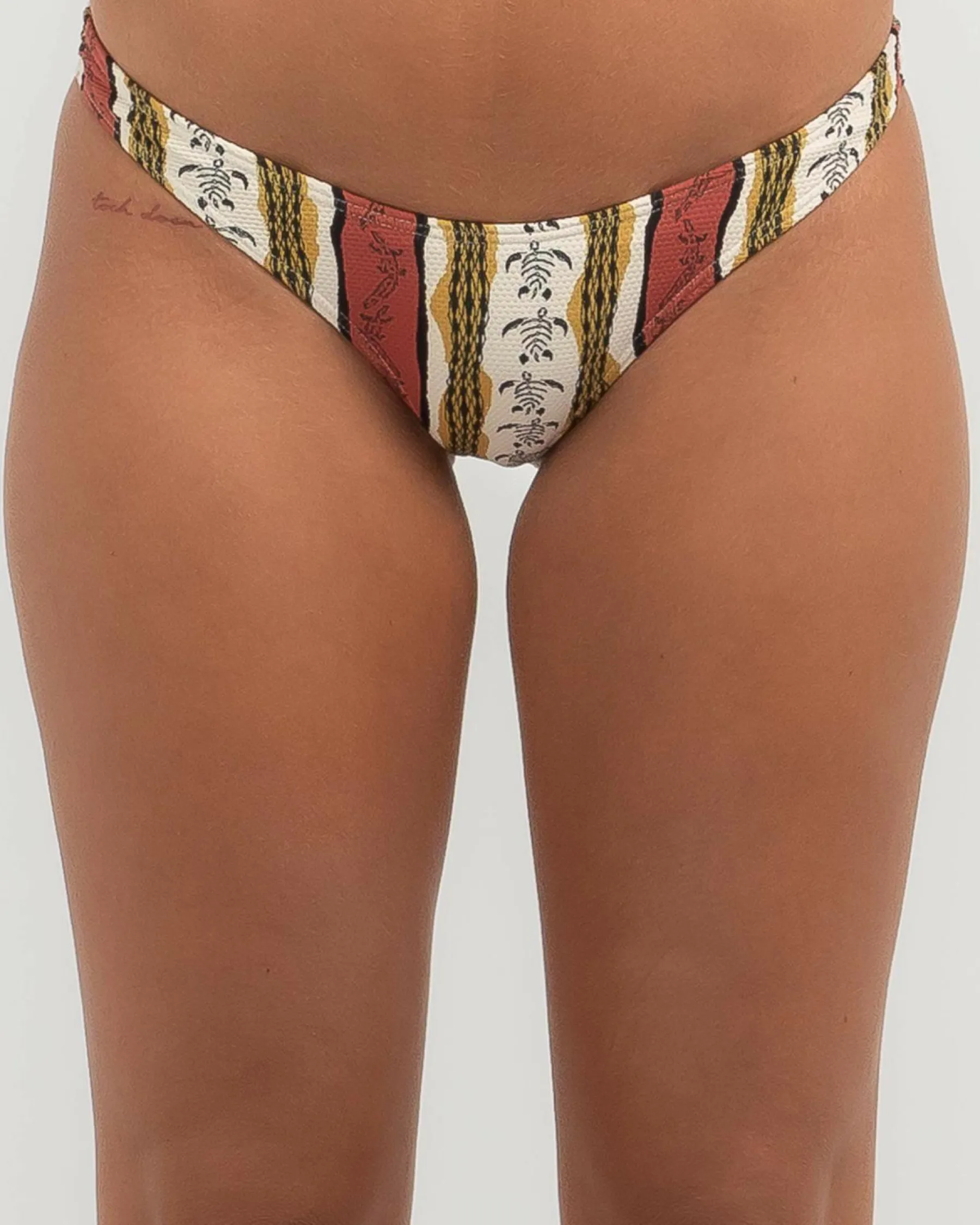 Bikinis*Billabong King Stingray Diamond Bikini High Cut Bottom Chino