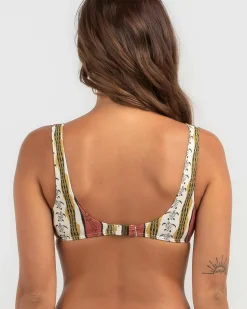 Bikinis*Billabong King Stingray Diamond Bralette Bikini Top Chino