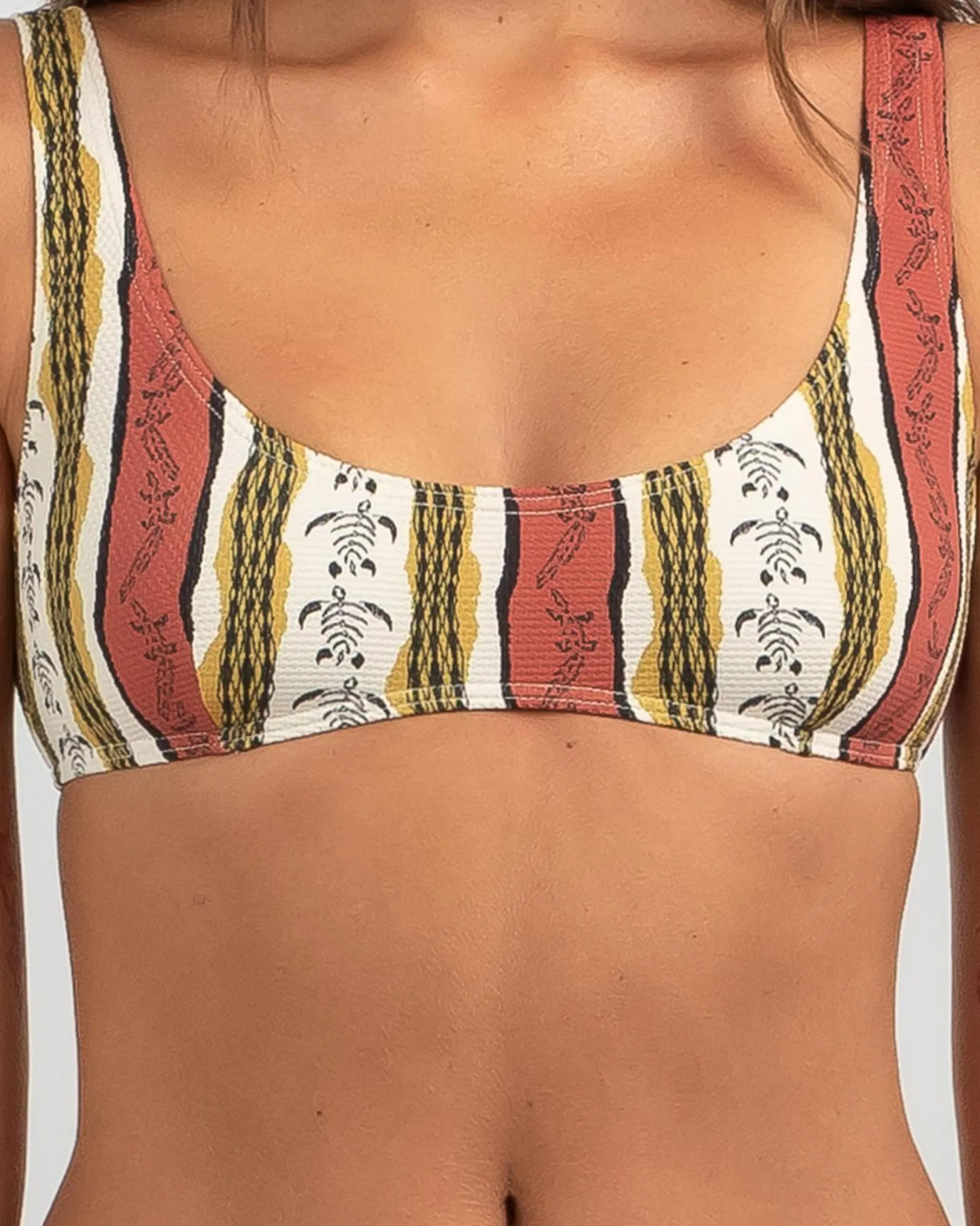 Bikinis*Billabong King Stingray Diamond Bralette Bikini Top Chino