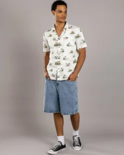 Tops & T-Shirts*Jacks Kingston Short Sleeve Shirt Off White