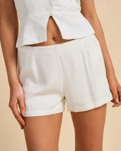 Hot Kira Vanessa Shorts Women Sets|Linen Blend