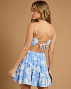 Dresses*Mooloola Kirra Dress Blue/white Floral